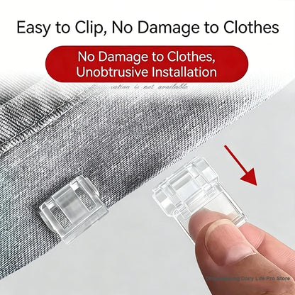 1~10PCS Invisible Leg Shortening Clip, Non-Slip Pants Edge Clip, Quick Fix Hem Clip, Hidden Pants Adjuster, Sewing Accessories