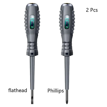 Multifunctional Electrician Test Screwdriver AC Non-contact Induction Test Pen Voltage Tester 70-600V Red Green Induction Lights